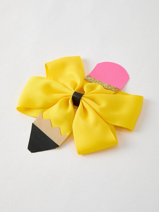 Back To School Pencil Bow